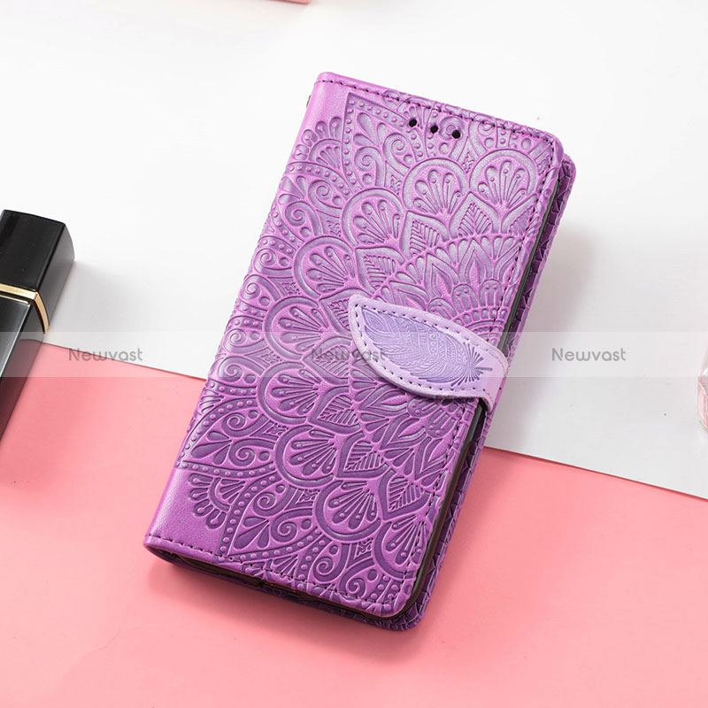 Leather Case Stands Fashionable Pattern Flip Cover Holder S08D for Huawei Honor 60 Pro 5G