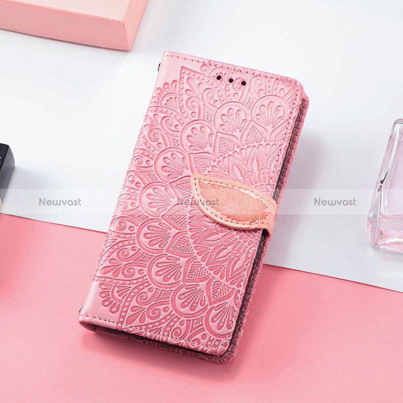 Leather Case Stands Fashionable Pattern Flip Cover Holder S08D for Huawei Honor Magic3 Pro 5G