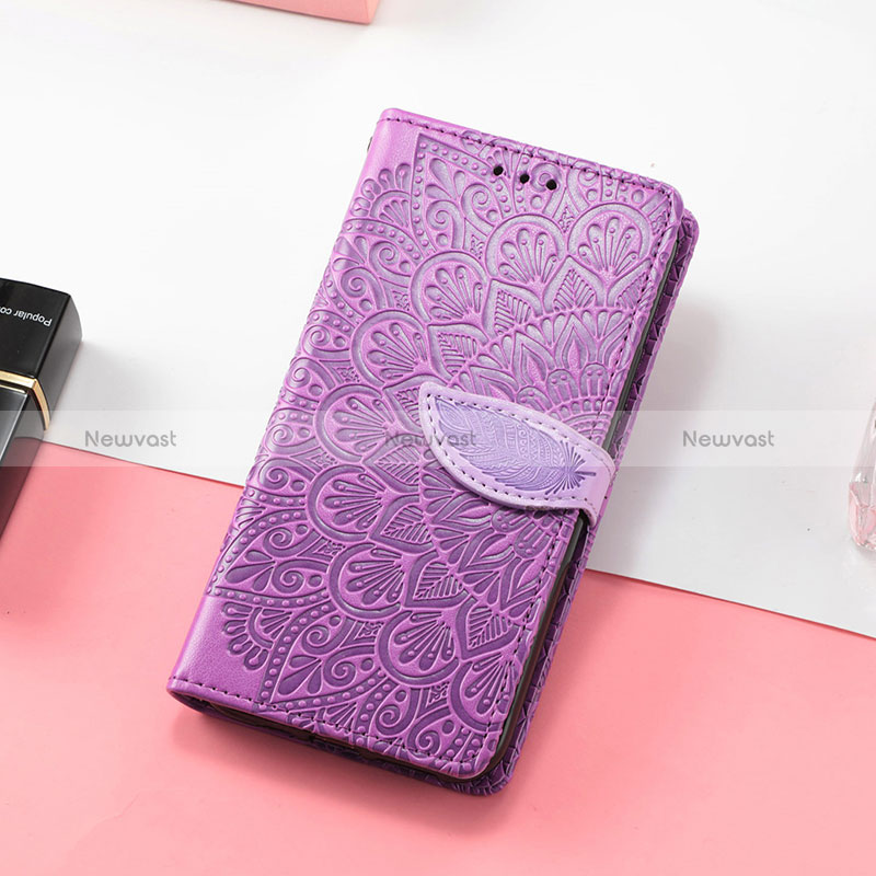 Leather Case Stands Fashionable Pattern Flip Cover Holder S08D for Huawei Honor X10 Max 5G