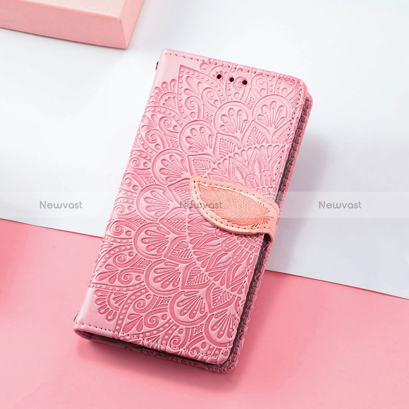 Leather Case Stands Fashionable Pattern Flip Cover Holder S08D for Huawei Honor X30i