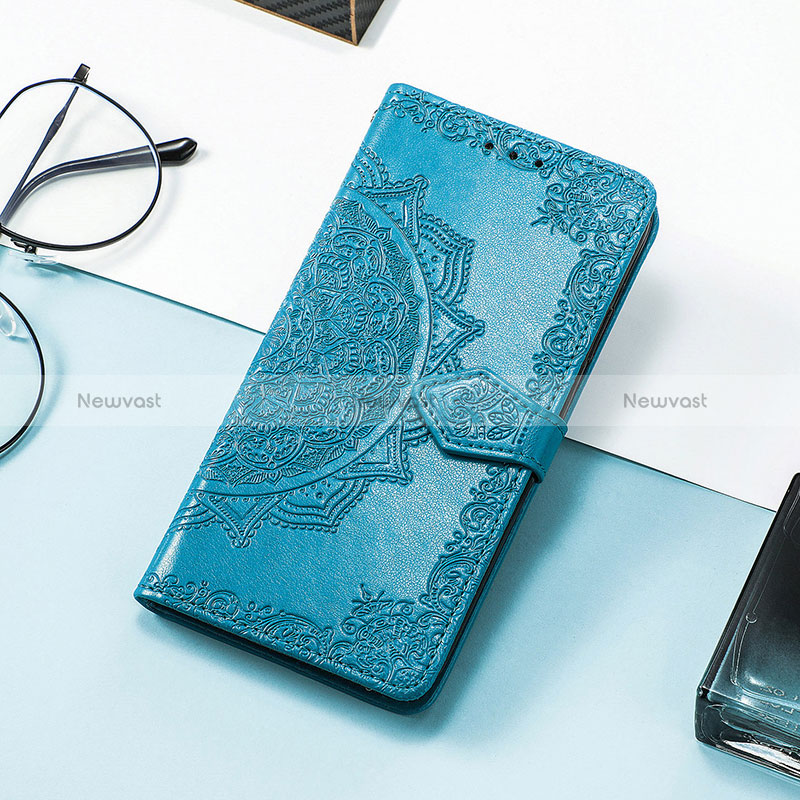 Leather Case Stands Fashionable Pattern Flip Cover Holder S09D for Huawei Honor 60 5G