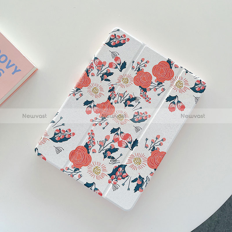 Leather Case Stands Fashionable Pattern Flip Cover Holder XH1 for Apple iPad 10.2 (2019) Pink