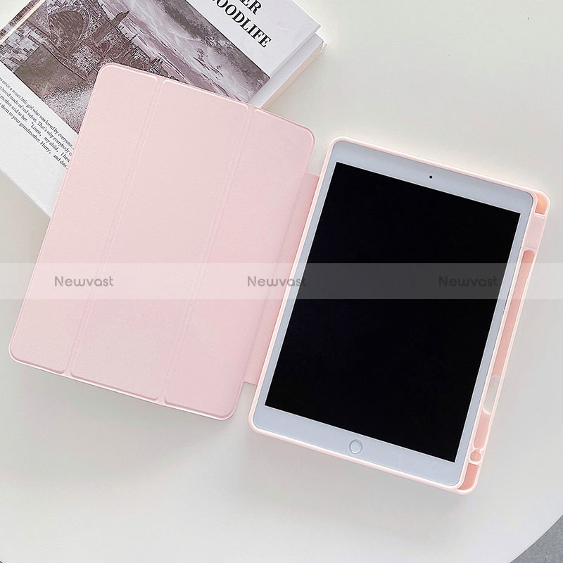 Leather Case Stands Fashionable Pattern Flip Cover Holder XH1 for Apple iPad 10.2 (2019) Pink