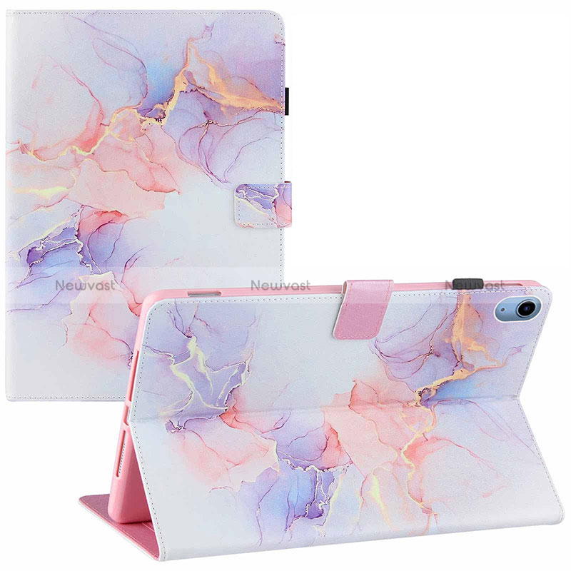 Leather Case Stands Fashionable Pattern Flip Cover Holder Y01B for Apple iPad 10.9 (2022)