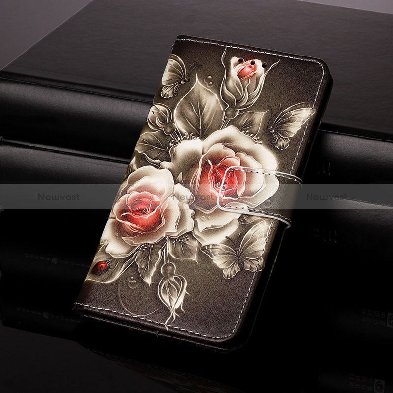 Leather Case Stands Fashionable Pattern Flip Cover Holder Y01B for Samsung Galaxy A21s