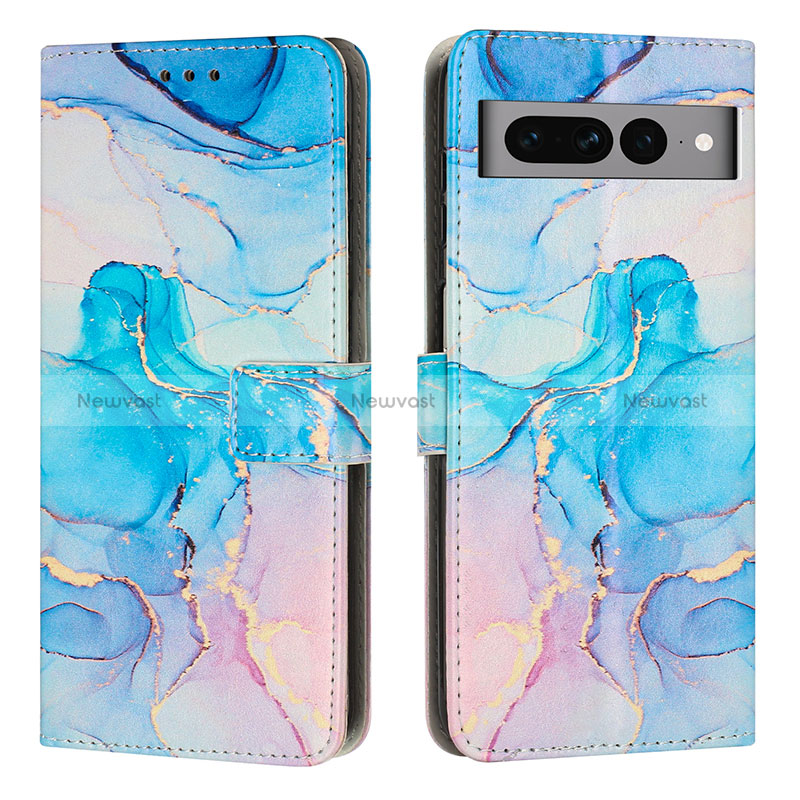 Leather Case Stands Fashionable Pattern Flip Cover Holder Y01X for Google Pixel 7 Pro 5G