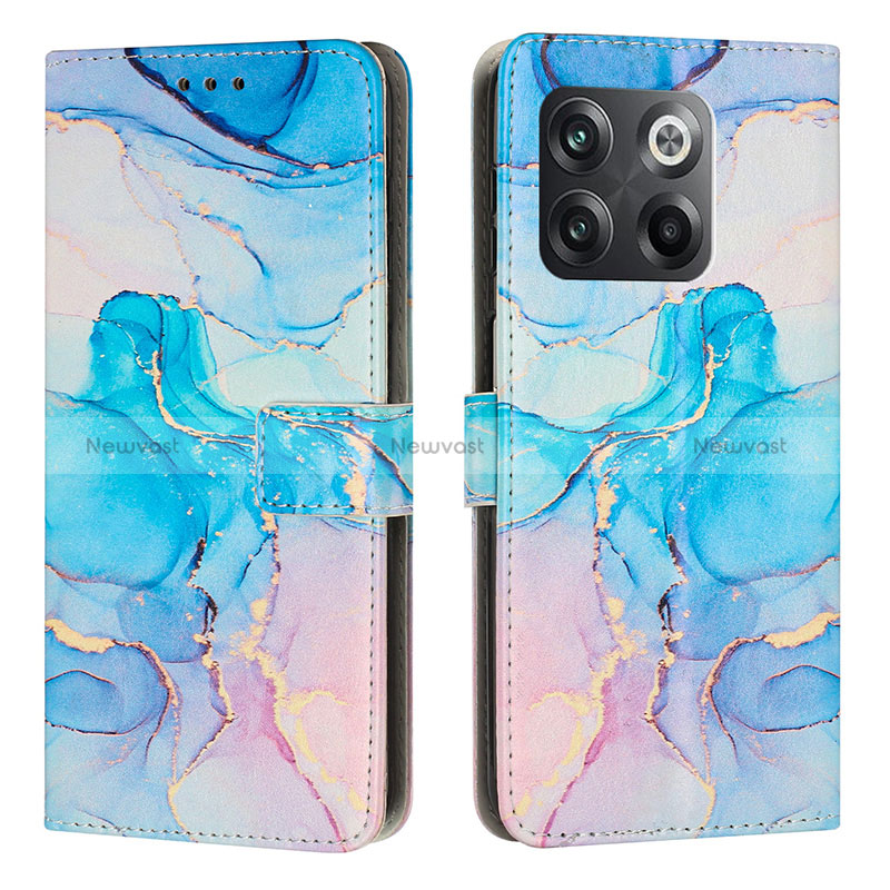 Leather Case Stands Fashionable Pattern Flip Cover Holder Y01X for OnePlus 10T 5G