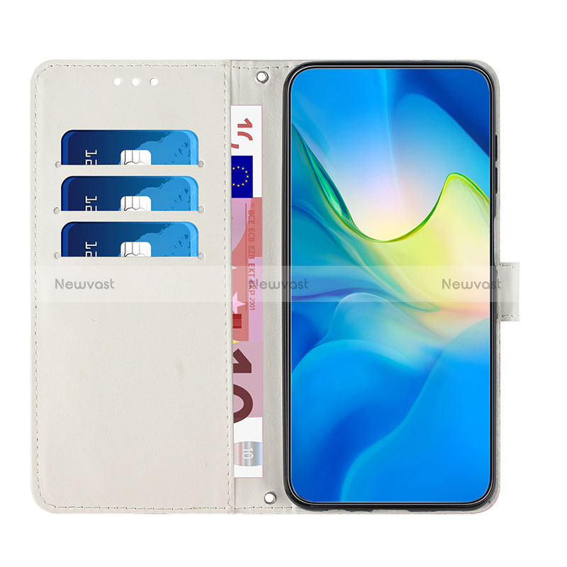 Leather Case Stands Fashionable Pattern Flip Cover Holder Y01X for Oppo Reno8 Lite 5G