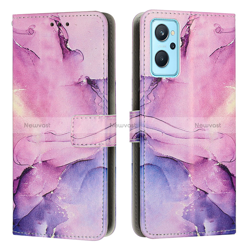 Leather Case Stands Fashionable Pattern Flip Cover Holder Y01X for Realme 10 5G