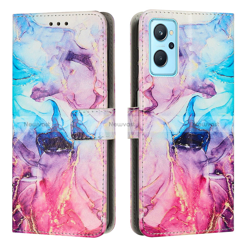 Leather Case Stands Fashionable Pattern Flip Cover Holder Y01X for Realme 9i 5G Mixed