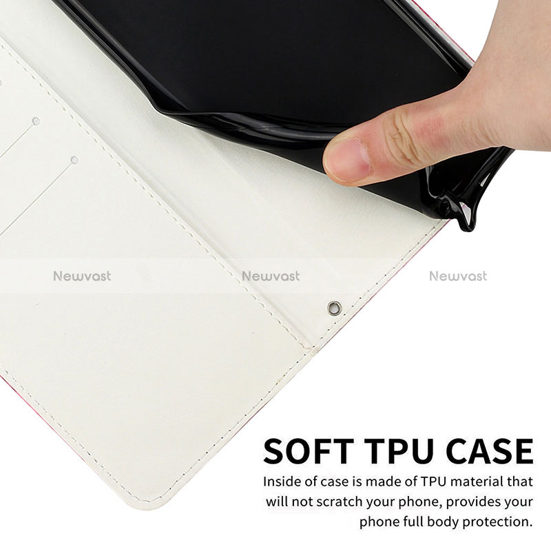 Leather Case Stands Fashionable Pattern Flip Cover Holder Y01X for Realme Narzo 60 5G