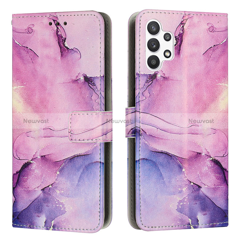 Leather Case Stands Fashionable Pattern Flip Cover Holder Y01X for Samsung Galaxy A13 4G