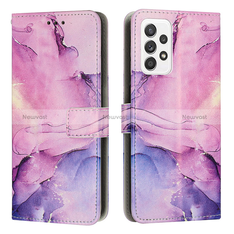 Leather Case Stands Fashionable Pattern Flip Cover Holder Y01X for Samsung Galaxy A23 4G