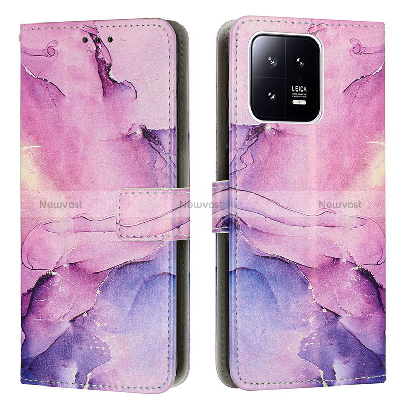 Leather Case Stands Fashionable Pattern Flip Cover Holder Y01X for Xiaomi Mi 13 Pro 5G