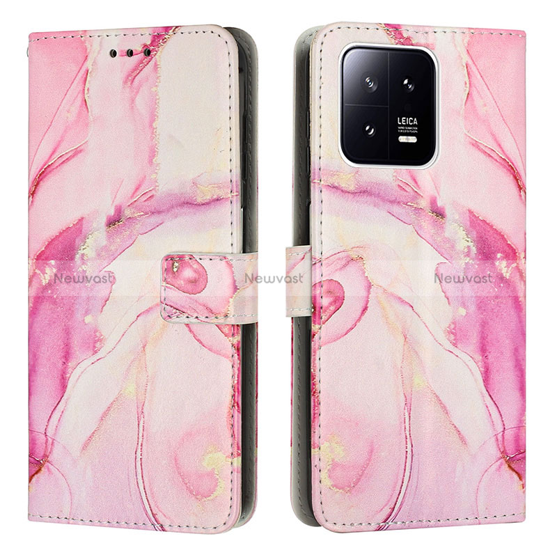 Leather Case Stands Fashionable Pattern Flip Cover Holder Y01X for Xiaomi Mi 13 Pro 5G