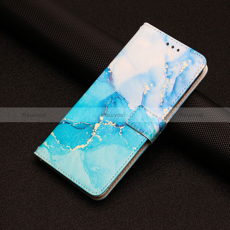 Leather Case Stands Fashionable Pattern Flip Cover Holder Y01X for Xiaomi Mi 13 Pro 5G Blue