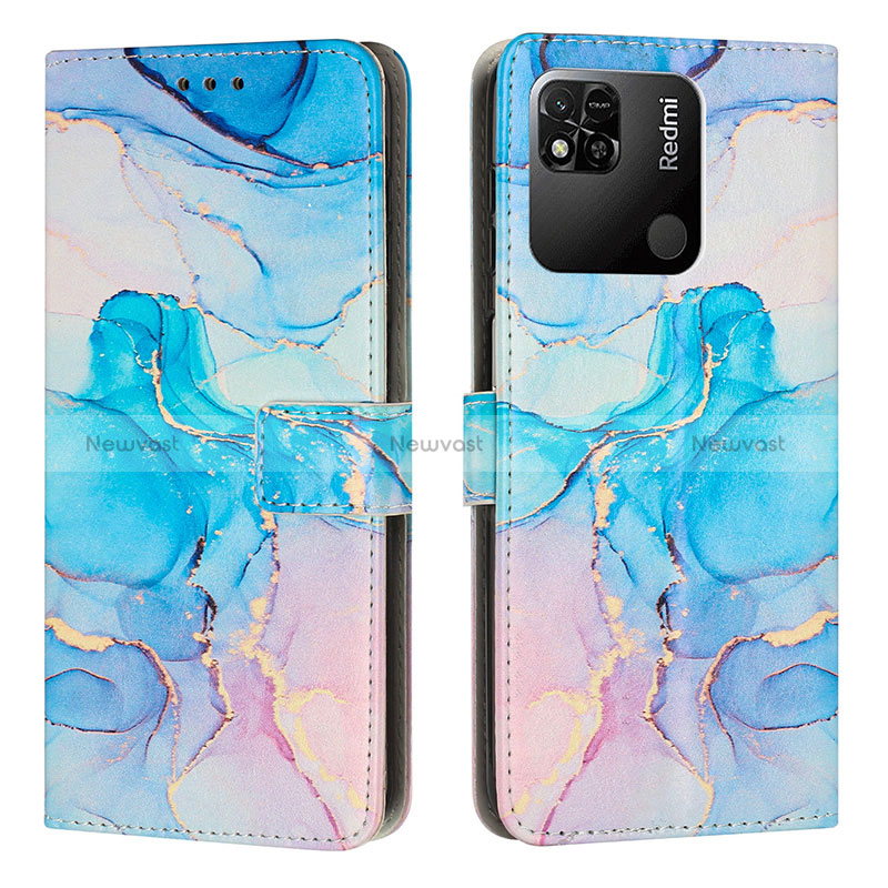 Leather Case Stands Fashionable Pattern Flip Cover Holder Y01X for Xiaomi Redmi 9 India