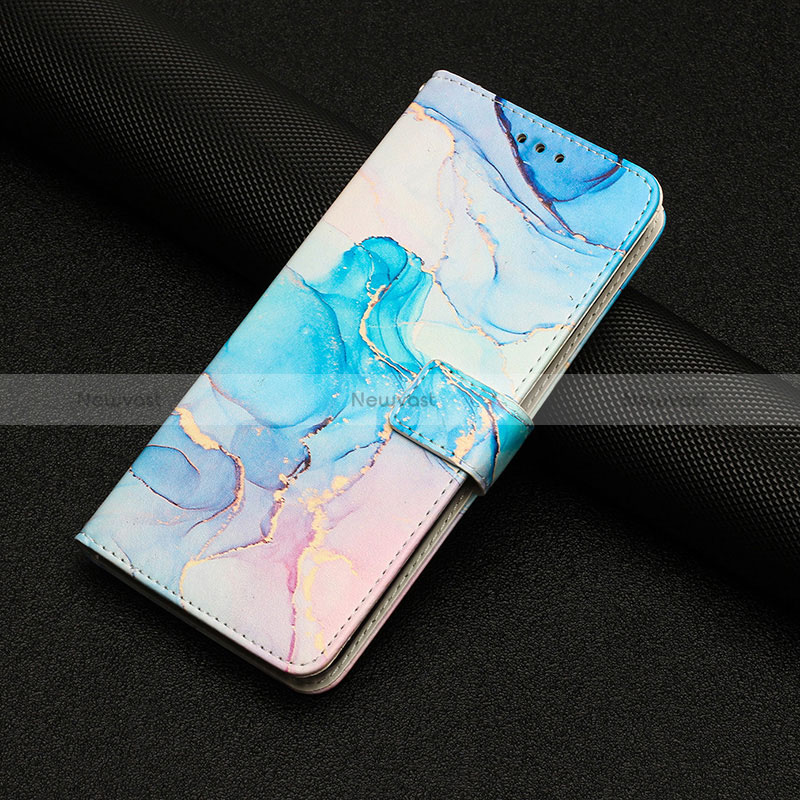 Leather Case Stands Fashionable Pattern Flip Cover Holder Y01X for Xiaomi Redmi A1 Plus Sky Blue