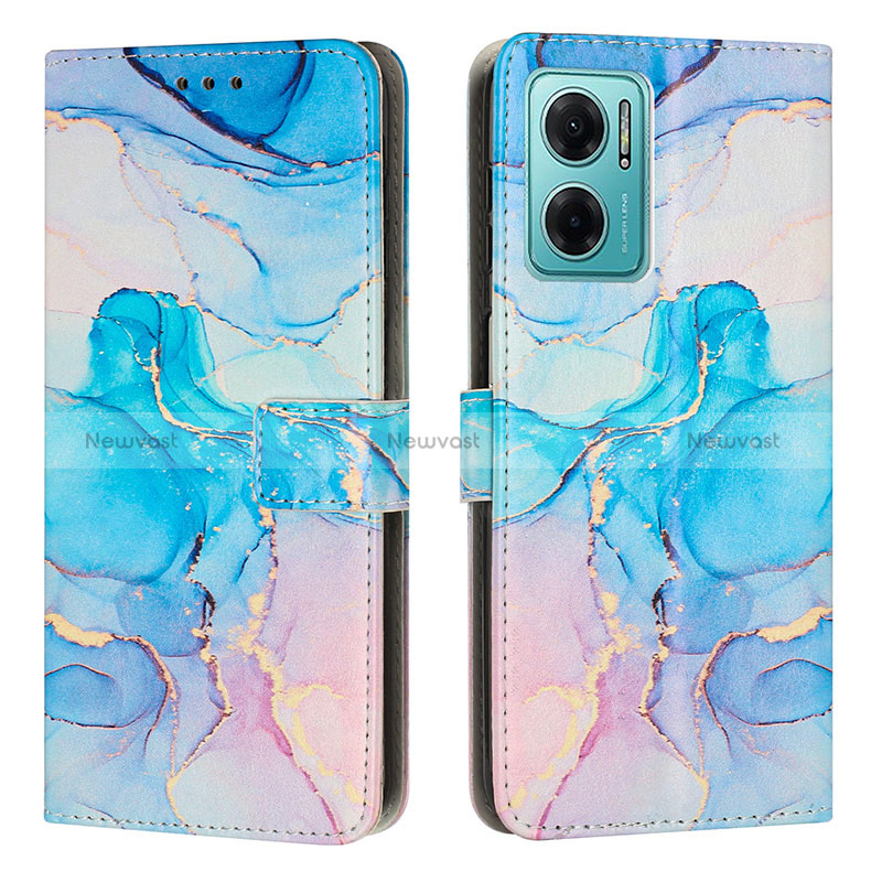 Leather Case Stands Fashionable Pattern Flip Cover Holder Y01X for Xiaomi Redmi Note 11E 5G