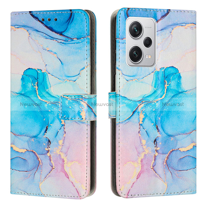 Leather Case Stands Fashionable Pattern Flip Cover Holder Y01X for Xiaomi Redmi Note 12 Pro 5G