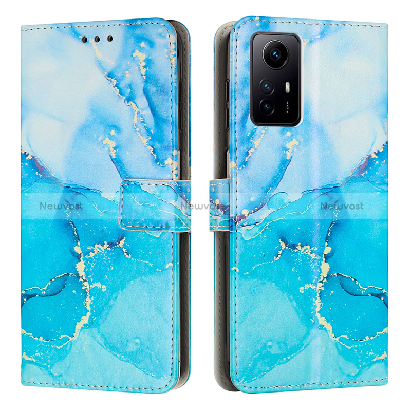 Leather Case Stands Fashionable Pattern Flip Cover Holder Y01X for Xiaomi Redmi Note 12S