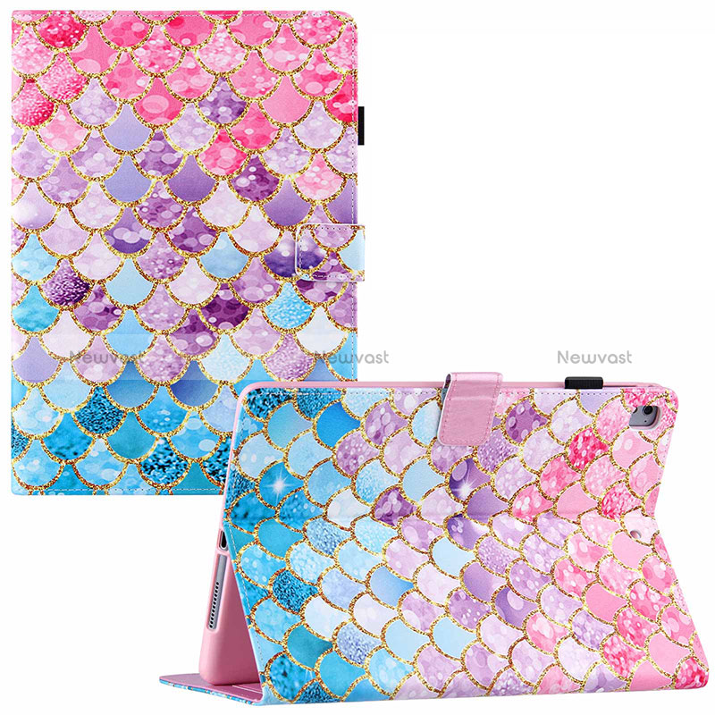 Leather Case Stands Fashionable Pattern Flip Cover Holder Y02B for Apple iPad Air Colorful