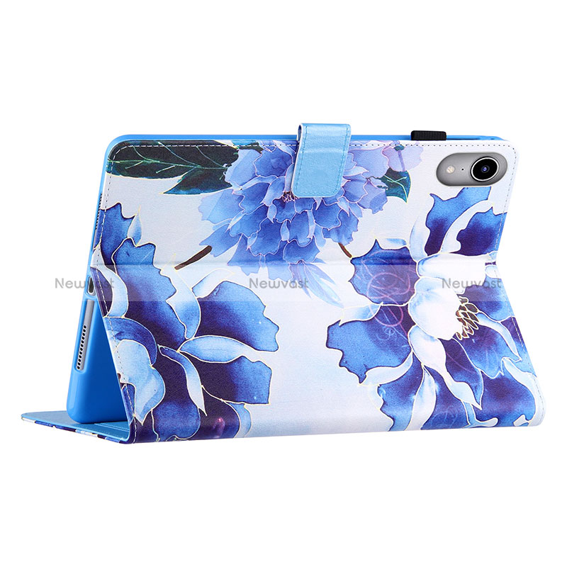 Leather Case Stands Fashionable Pattern Flip Cover Holder Y02B for Apple iPad Mini 6