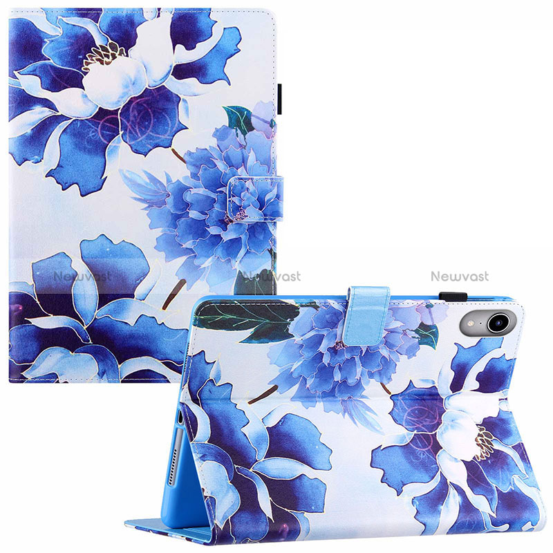 Leather Case Stands Fashionable Pattern Flip Cover Holder Y02B for Apple iPad Mini 6