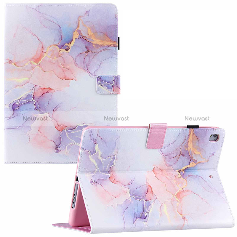 Leather Case Stands Fashionable Pattern Flip Cover Holder Y02B for Apple iPad Pro 9.7 White