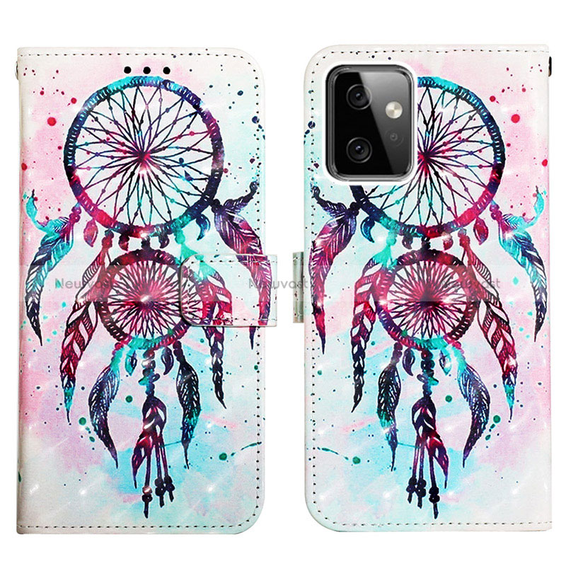 Leather Case Stands Fashionable Pattern Flip Cover Holder Y02B for Motorola Moto G Power 5G (2023)