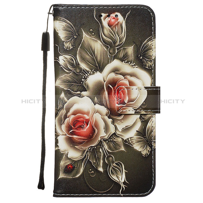 Leather Case Stands Fashionable Pattern Flip Cover Holder Y02B for Samsung Galaxy A01 SM-A015