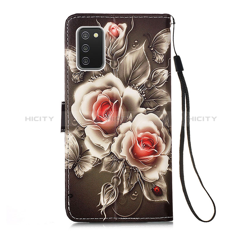 Leather Case Stands Fashionable Pattern Flip Cover Holder Y02B for Samsung Galaxy A03s