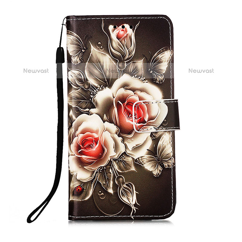 Leather Case Stands Fashionable Pattern Flip Cover Holder Y02B for Samsung Galaxy A12