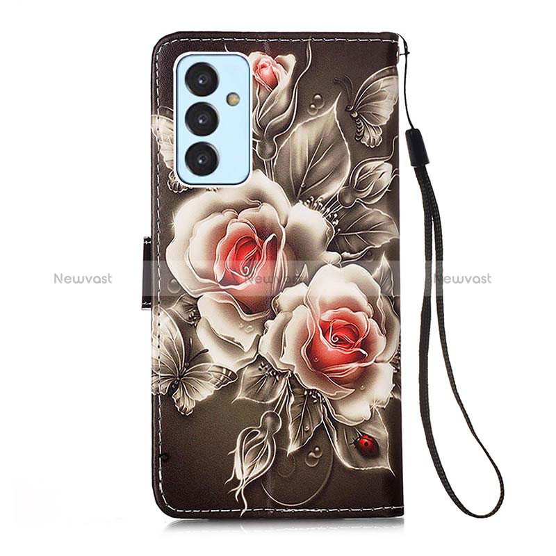 Leather Case Stands Fashionable Pattern Flip Cover Holder Y02B for Samsung Galaxy A15 LTE