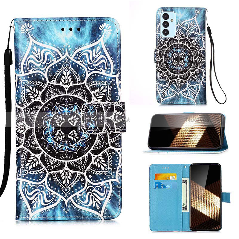 Leather Case Stands Fashionable Pattern Flip Cover Holder Y02B for Samsung Galaxy A15 LTE Mixed