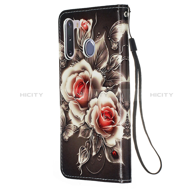 Leather Case Stands Fashionable Pattern Flip Cover Holder Y02B for Samsung Galaxy A21 European