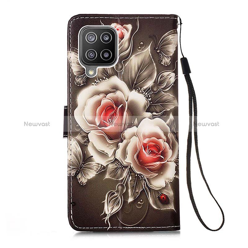 Leather Case Stands Fashionable Pattern Flip Cover Holder Y02B for Samsung Galaxy A22 4G