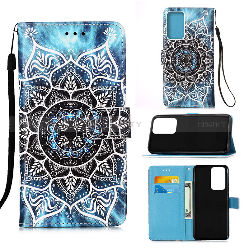 Leather Case Stands Fashionable Pattern Flip Cover Holder Y02B for Samsung Galaxy A53 5G Mixed