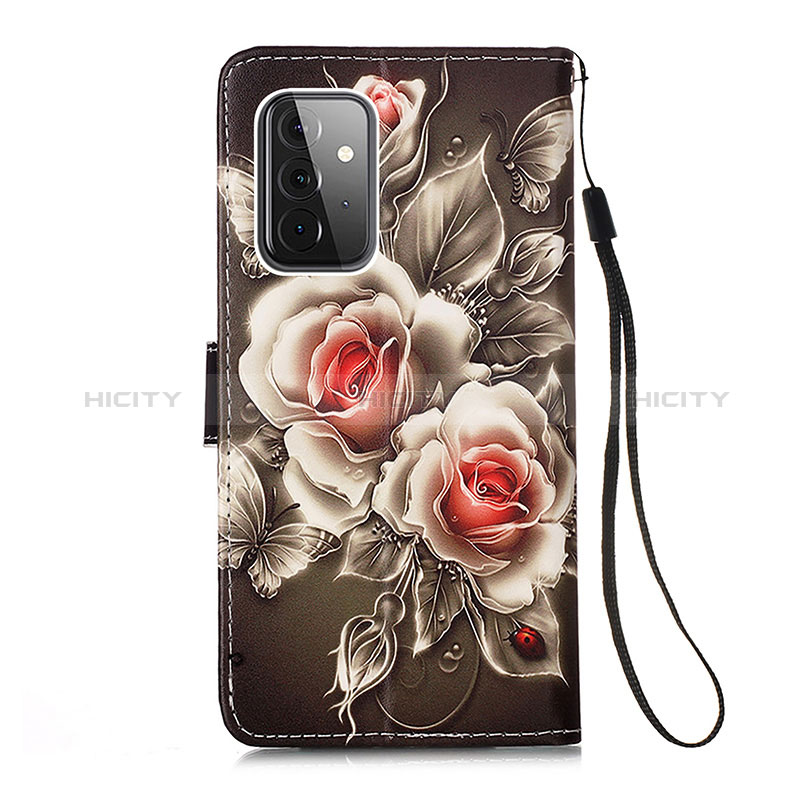 Leather Case Stands Fashionable Pattern Flip Cover Holder Y02B for Samsung Galaxy A72 5G