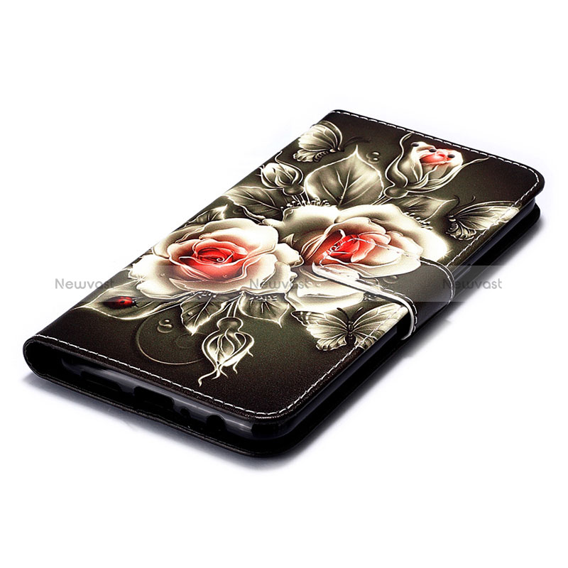 Leather Case Stands Fashionable Pattern Flip Cover Holder Y02B for Samsung Galaxy M01s