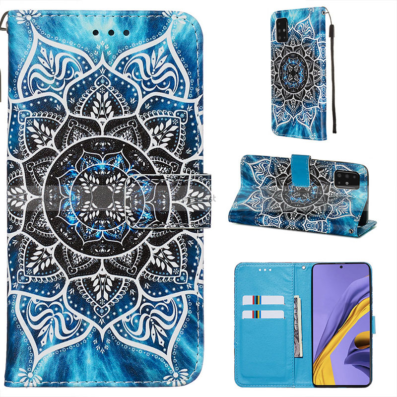 Leather Case Stands Fashionable Pattern Flip Cover Holder Y02B for Samsung Galaxy M40S