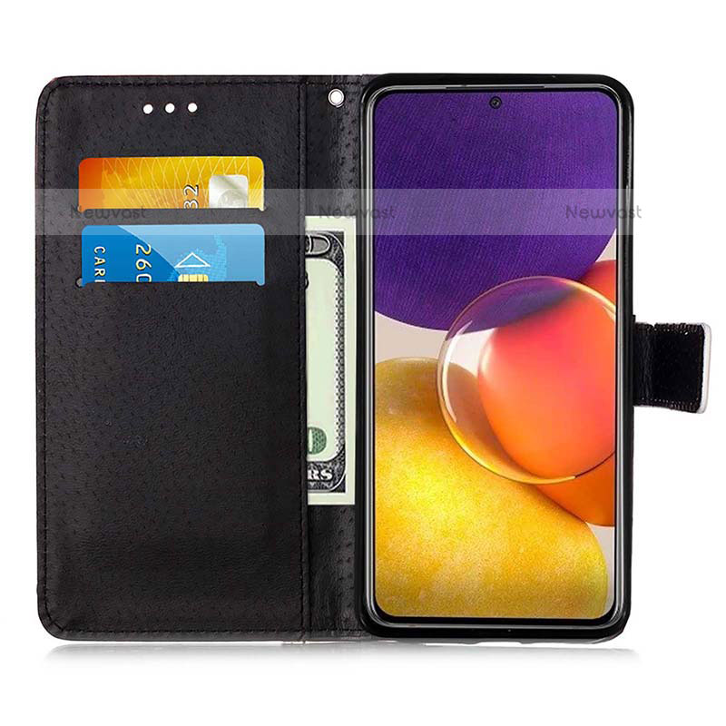 Leather Case Stands Fashionable Pattern Flip Cover Holder Y02B for Samsung Galaxy Quantum2 5G