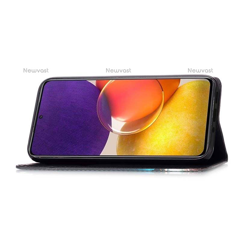 Leather Case Stands Fashionable Pattern Flip Cover Holder Y02B for Samsung Galaxy Quantum2 5G