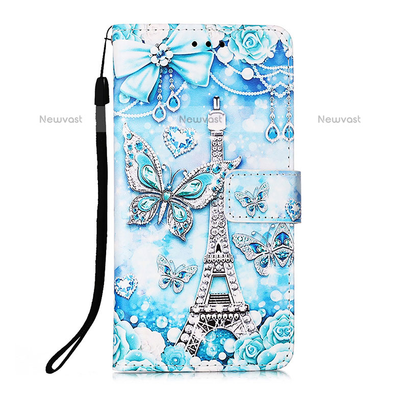 Leather Case Stands Fashionable Pattern Flip Cover Holder Y02B for Samsung Galaxy XCover 5 SM-G525F