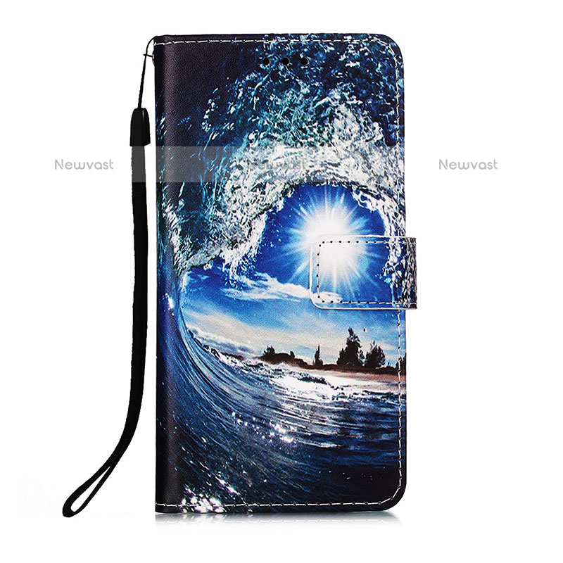 Leather Case Stands Fashionable Pattern Flip Cover Holder Y02B for Samsung Galaxy XCover 5 SM-G525F