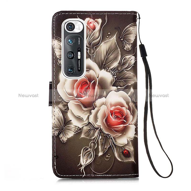 Leather Case Stands Fashionable Pattern Flip Cover Holder Y02B for Xiaomi Mi 10S 5G