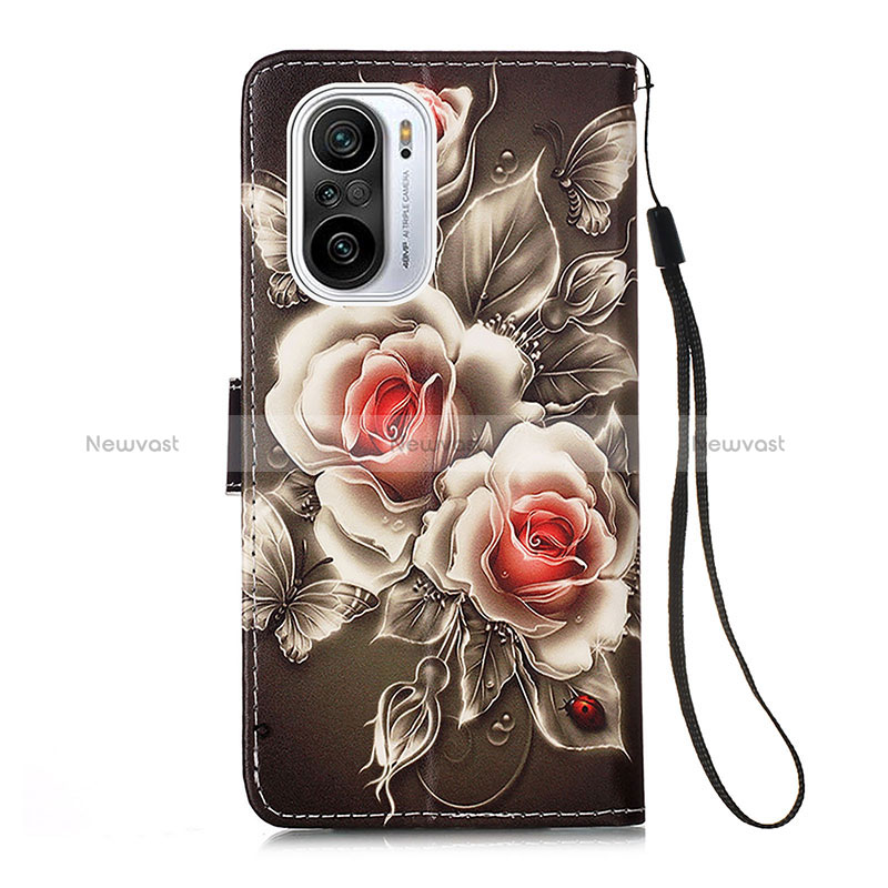 Leather Case Stands Fashionable Pattern Flip Cover Holder Y02B for Xiaomi Mi 11i 5G