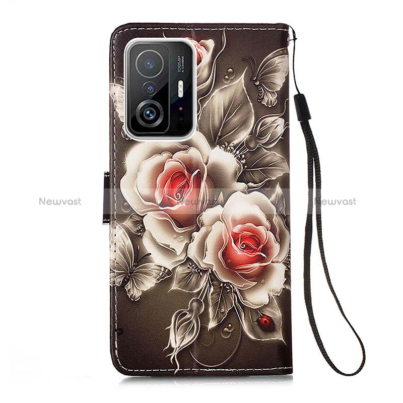 Leather Case Stands Fashionable Pattern Flip Cover Holder Y02B for Xiaomi Mi 11T Pro 5G