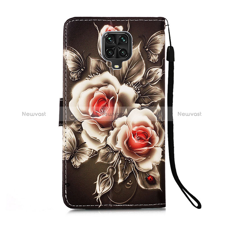 Leather Case Stands Fashionable Pattern Flip Cover Holder Y02B for Xiaomi Poco M2 Pro