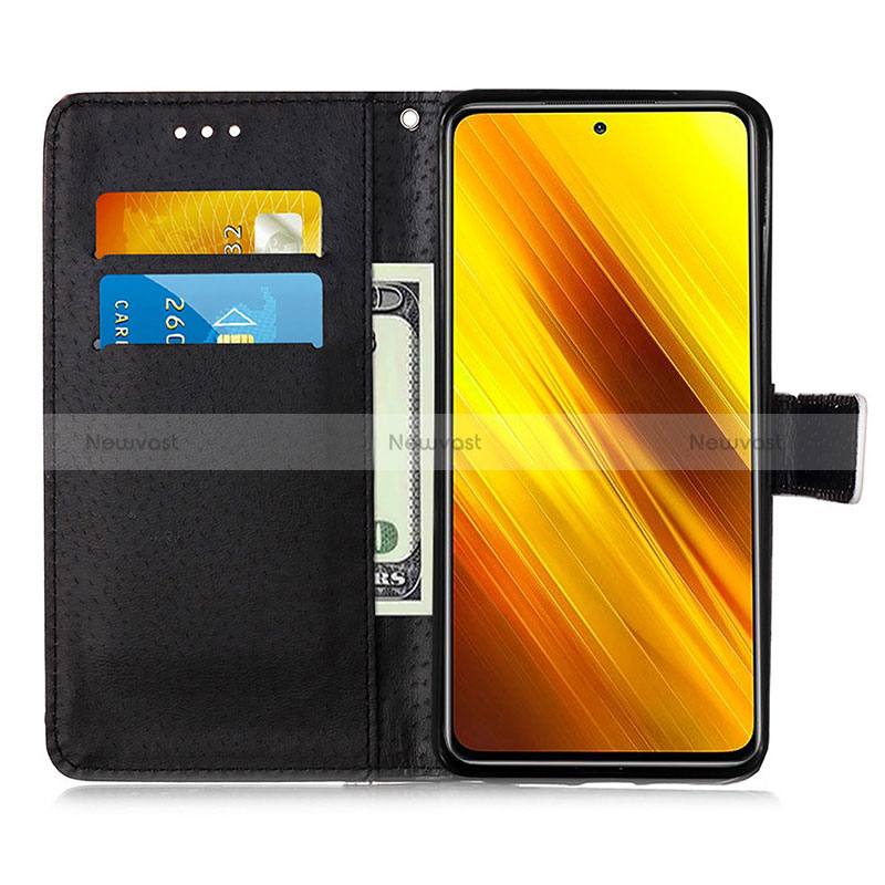 Leather Case Stands Fashionable Pattern Flip Cover Holder Y02B for Xiaomi Poco X3 NFC